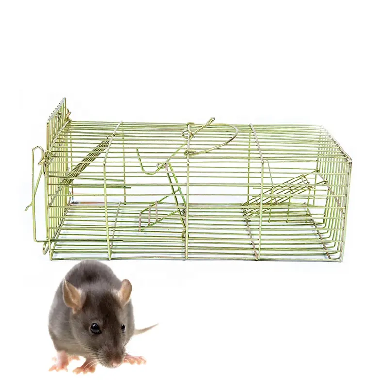 Newest Colorful Galvanized Metal Mechanical Rat Mouse Trap Cage Wire Mesh