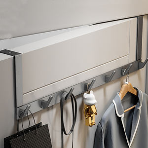 Sopra la <span class=keywords><strong>porta</strong></span> gancio gancio in alluminio 5 ganci sopra la <span class=keywords><strong>porta</strong></span> <span class=keywords><strong>appendiabiti</strong></span> in metallo <span class=keywords><strong>appendiabiti</strong></span> in metallo <span class=keywords><strong>dietro</strong></span> la <span class=keywords><strong>porta</strong></span> - Product Image 3