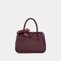 Tas Tangan Wanita Chrisbella Model Terbaru dengan Syal Sutra Elegan, Tas Tangan Wanita Motif Kain PU dengan Dompet Senada