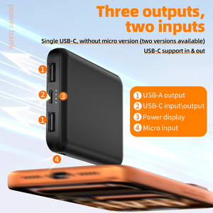 Batería Externa Pequeña con Cuatro Indicadores de Carga, Doble USB, Ultra Delgada y Portátil de 4000-5000mAh para Actividades al Aire Libre - Product Image 2