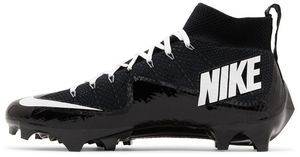 Nike Vapor Edge 360 ​​Untouchable Mid Black White Chaussures de football unisexes avec empeigne en maille antidérapante et semelle extérieure en caoutchouc - Product Image 1