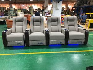 Dubai <span class=keywords><strong>theater</strong></span> cinema elektrik 4 kursi lift up kursi kulit sapi kursi malas mebel daya panas pijat Film sofa ruang - Product Image 6
