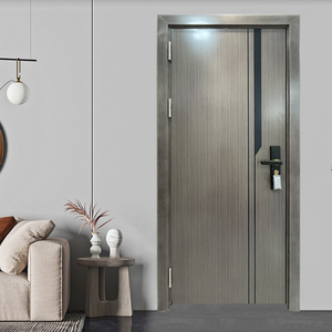 Pintu kayu dalam ruangan kamar tidur gaya Modern pintu kayu pintu apartemen pintu depan - Product Image 6