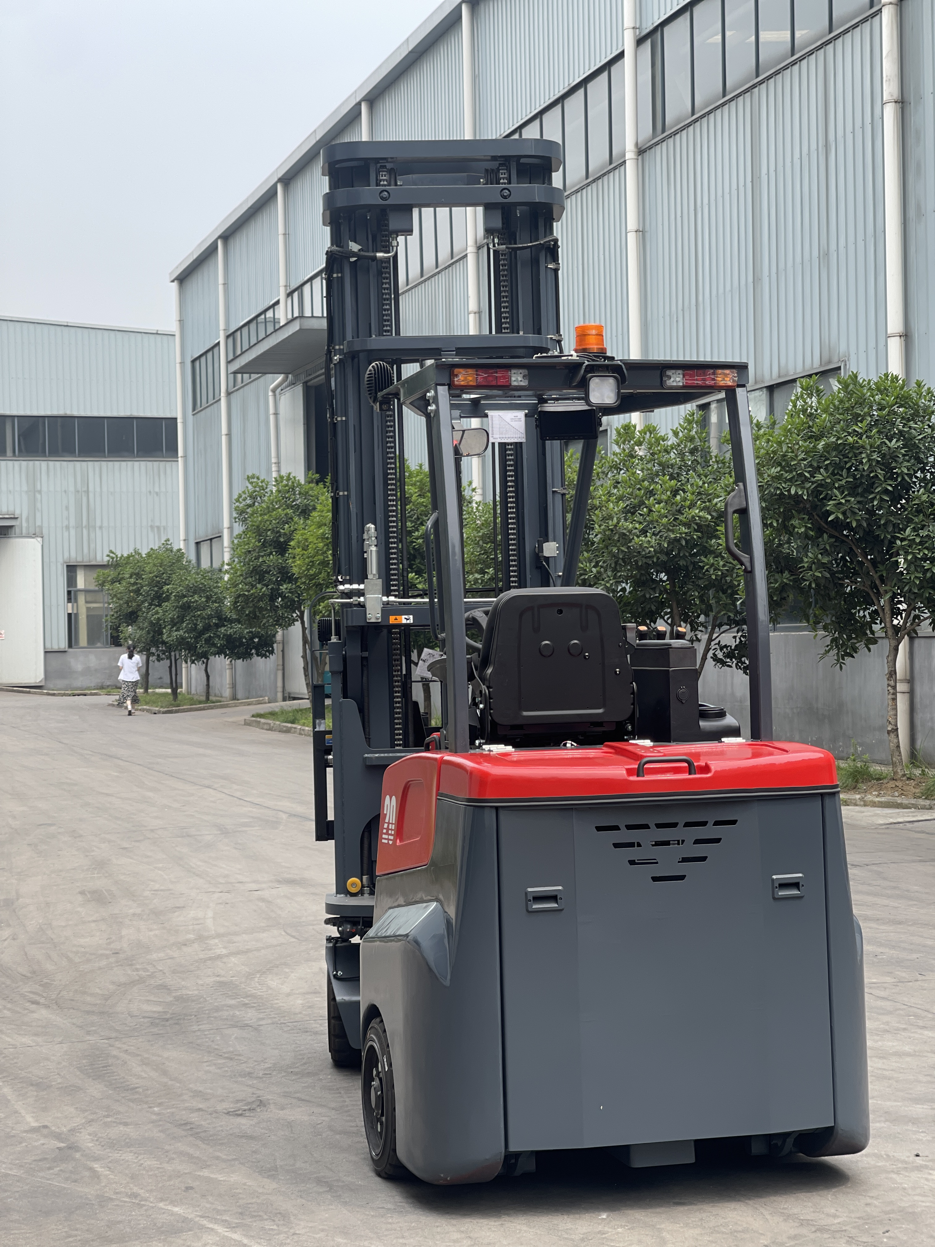 full AC system max lifting height 12.5m flexible steering electric articulated forklift for indoor and outdoor stacking