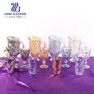 เหยือกแก้วใสสำหรับใช้บนโต๊ะอาหารแบบคลาสสิกเหยือกน้ำสำหรับค็อกเทลขนาด1000มล. แก้วน้ำผลไม้นมขายดี - Product Image 6