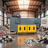 Machine de séparation par courant de Foucault pour copeaux métalliques de matériaux composites cuivre-aluminium-zinc, pour le broyage des déchets
