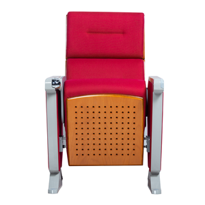 Asientos de auditorio Premium modernos para cines, salas de conferencias, teatros en casa, silla de Teatro de tela roja, reposacabezas ajustable - Product Image 2