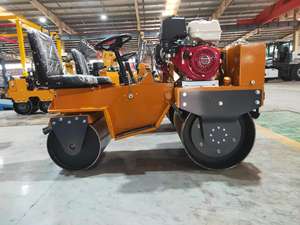 Fabrika 850kg binmek yol silindiri asfalt çift davul actor ktör sürücü <span class=keywords><strong>Tandem</strong></span> vibrasyonlu silindir Mini iki çelik tekerlek silindiri - Product Image 4