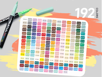 Marqueur acrylique liquide Languo Direct, 192 couleurs, coffret cadeau amélioré