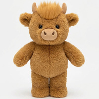Jouets en peluche mignons Su Gao DiNiu Vache et Taureau à poils longs, poupée de simulation, oreiller rembourré en coton PP, ornement de canapé