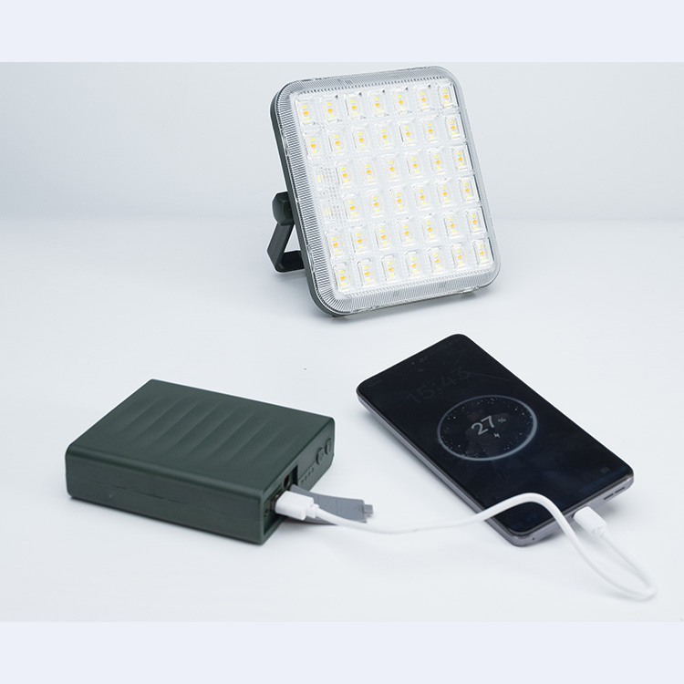 New Arrival Camping 50W 1000W 120W LED Floodlight Outdoor Solar Panel Charging Flashlight Illumination for Hiking Camping