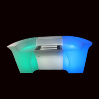 Luminária led iluminada, tabela, clube noturno, recarregável, balcão, móveis, led, mesa de barra