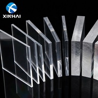 Plaque en acrylique coulé transparent Xinhai 3mm 4mm 5mm 6mm 10mm, résistante aux UV, 100% MMA vierge, 4x8 pieds, fabrication
