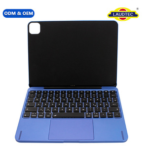 Funda con Teclado para Tablet de Aleación de Aluminio Completa para iPad de 11 Pulgadas, Conexión Magnética Pogo Pin, Teclado Mágico, Personalización de Fábrica - Product Image 1