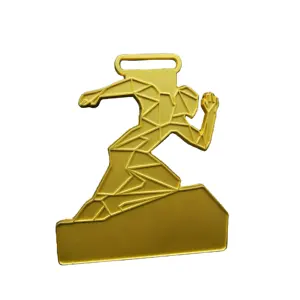 Medalha de bronze para maratona de natação esportiva 3D personalizada, medalha de metal em liga de zinco, faça você mesmo, crie seu próprio troféu de natação