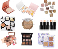Surligneur rose avec logo personnalisé sans logo palette de surligneurs bronzants marque privée