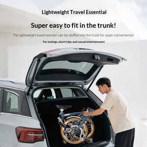 Ultra-light Three-Folding 16-Inch 7-Speed Double V Chromium Molybdenum Steel Retro Folding 85kg Load Capacity 1 7-speed Folding - Product Image 3