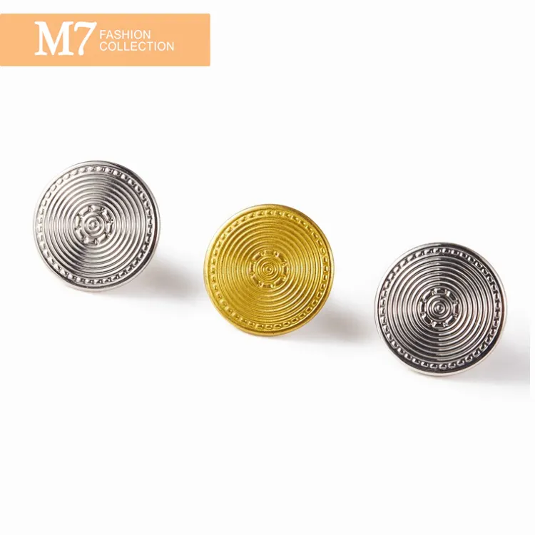 ZM156 Cheap Price Fashion Customize Logo Design For Jeans Round Shape Alloy Jeans Buttons