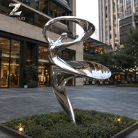 Escultura de Engranajes de Estilo Industrial, Instalación de Arte Geométrico de Acero Inoxidable para Exteriores, para Campus Corporativos, Oficinas, Parques, Plazas Públicas