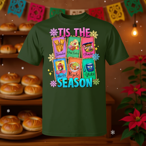 Camiseta navideña con estampado de comida mexicana Latina Pan Dulce de Tis The Season - Product Image 3