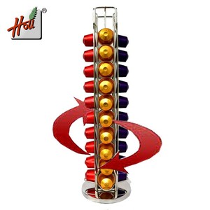 360 <span class=keywords><strong>grados</strong></span> de rotación de cápsulas de café de sostenedor del soporte de estante organizador café titular - Product Image 2