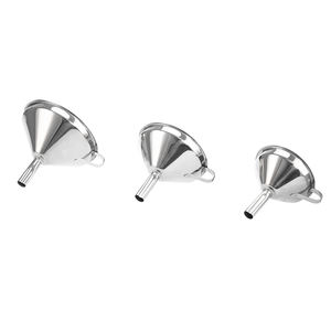 Grande 14 centímetros de aço inoxidável Funil com Septo Filtro e Leak Cone Multifuncional Prático Utensílio De Cozinha - Product Image 3