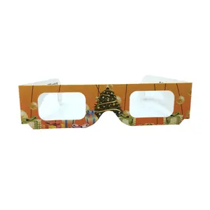 3D ต้นคริสต์มาส Diffraction แว่นตา-Holiday Specs-แปลงไฟคริสต์มาสเป็น Magical Christmas Tree ภาพ