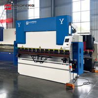 Prensa Plegadora Hidráulica Automática con Sistema de Control TP10S para Procesamiento de Chapa de Aluminio y Acero al Carbono, Bomba de Motor