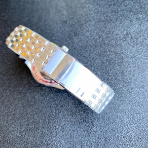 Montre mécanique de luxe pour homme, en acier inoxydable, style rétro, mouvement mécanique, grand cadran, étanche, calendrier, chronomètre d'aviation - Product Image 6