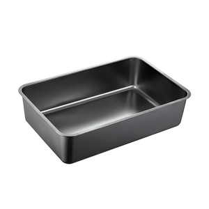 <span class=keywords><strong>Couvercle</strong></span> en <span class=keywords><strong>plastique</strong></span> Odeur SS201 Litière pour chat <span class=keywords><strong>Bac</strong></span> <span class=keywords><strong>à</strong></span> <span class=keywords><strong>sable</strong></span> Toilette pour chat <span class=keywords><strong>Bac</strong></span> <span class=keywords><strong>à</strong></span> litière en métal en acier inoxydable - Product Image 3
