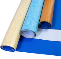 Rouleau de support en vinyle PVC feutre imperméable anti-dérapant revêtement de sol 70g-200g intérieur hôtel 3 ans mat bureau cuisine salon