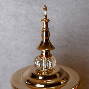 Hot Bán mạ điện xi lanh Thiết kế vòi nước chai thủy tinh lưu trữ <span class=keywords><strong>Jar</strong></span> đối với rượu vang nước giải khát - Product Image 4