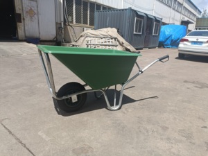 Brouette en plastique de grande capacité 160 litres, idéale pour le déblaiement de l'herbe, le dégagement des écuries, le transport de déchets. - Product Image 3