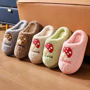 Unisex Winter Cotton for <b>Slippers</b> Cute Cartoon Design Thick Soles Anti-Skid EVA Outsole Home Warmth for Couples-Factory Custom - Product Image 1