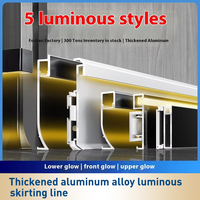 6/8 Fuß Sockel leuchte aus Aluminium legierung mit LED-Lampen schlitz Offene Edelstahl-Eck leuchte mit Metall atmosphäre für den Boden gebrauch