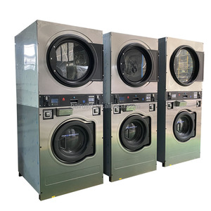 Lave-linge et sèche-linge 2-en-1 superposés pour blanchisserie, faciles à utiliser - Product Image 2