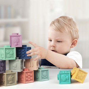 De Construction 3D Tactile Main Bébé En Caoutchouc de <span class=keywords><strong>Massage</strong></span> Hochet Anneau De Dentition jouet Ensemble Presser Boule De Bain - Product Image 6