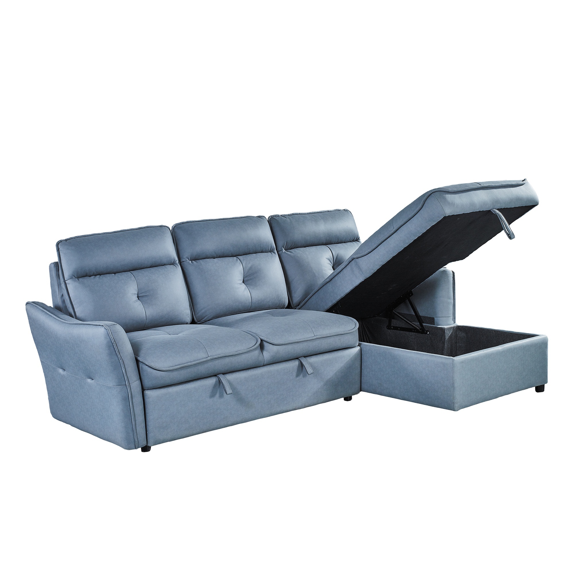 Wholesale sectional sofa modern couch living room sofa furniture with storage sofa bed