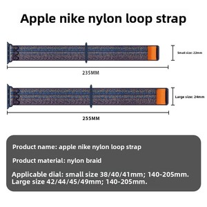 Pour bracelet de montre en nylon souple Lionorm pour Apple Ultra <span class=keywords><strong>2</strong></span>/série 10/9/8 bracelet tressé respirant pour IWatch Trail <span class=keywords><strong>Loop</strong></span> Design - Product Image 2