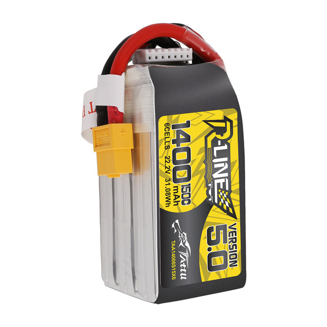 Tattu R-Line Version 5.0 FPV Lipo Battery 4S 14.8V 850/1200/1300/1400/1550/1800/2200mAh 150C 6S Battery for FPV Racing Drone UAV