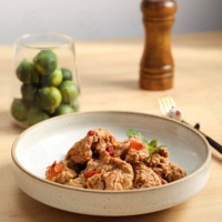 Daging Nabati Beku Tiruan Ayam Tiga Cup Gaya Taiwan Vegan, Sudah Dibumbui, Grosir OEM