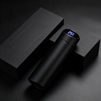 Bouteille d'eau intelligente de 500 ml avec affichage de la température LED, thermos pour cadeau