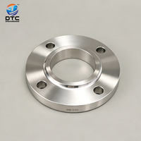 Brida de Acero Inoxidable Marca DTC con Certificación ISO CE 304/316L Forjada con Cara Elevada RF, Conexión Soldada para Tuberías Industriales