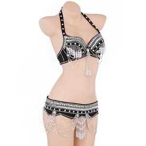 <strong>Belly</strong> <strong>Dance</strong> Costume for Women <strong>Tribal</strong> <strong>Belly</strong> <strong>Dance</strong> <strong>Bra</strong> and Belt Sexy Professional Dancing Suit Carnival <strong>Bra</strong> Belt - Product Image 1