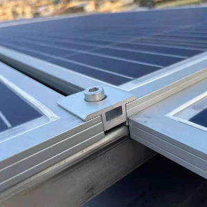 Prix bon marché Pv support solaire pinces en aluminium 6005-T5 anodisé noir/argent garantie de 10 ans montage solaire facile et rapide - Product Image 5