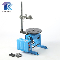 Positionneur de soudage rotatif axial TKweld Mini 1, charge utile 10 kg-50 kg, avec bouton de réglage et mandrin