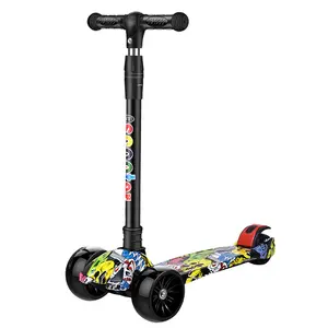 Foldable Kick Scooter Colorful Foot Scooters Portable Kick Scooter For Kids/children 2-10 Years Old