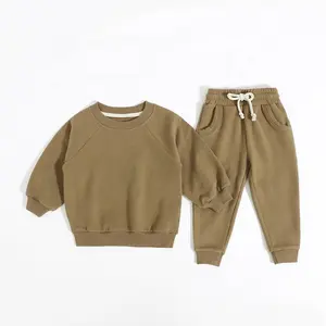 New Arrivals Casual Baby Tracksuit Organic Cotton Newborn Sweatsuit Long Sleeve Baby Set Clothes