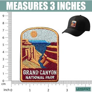 Grand Canyon National Park Embroidery <b>Patch</b> 3 Inches Iron <b>On</b> <b>Sew</b> <b>On</b> Travel Applique <b>Patch</b> - Product Image 3