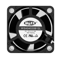 Ventilateur axial industriel DC miniature 8000 tr/min 4020 5V/12V à roulement à billes, haut débit d'air, pour refroidissement de serveur OEM/ODM 40x40x20mm